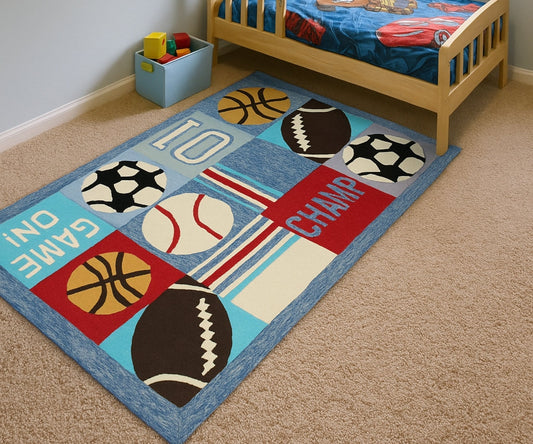 Igniting Passion and Play: The Magic of the Sports Ball Kids Rug