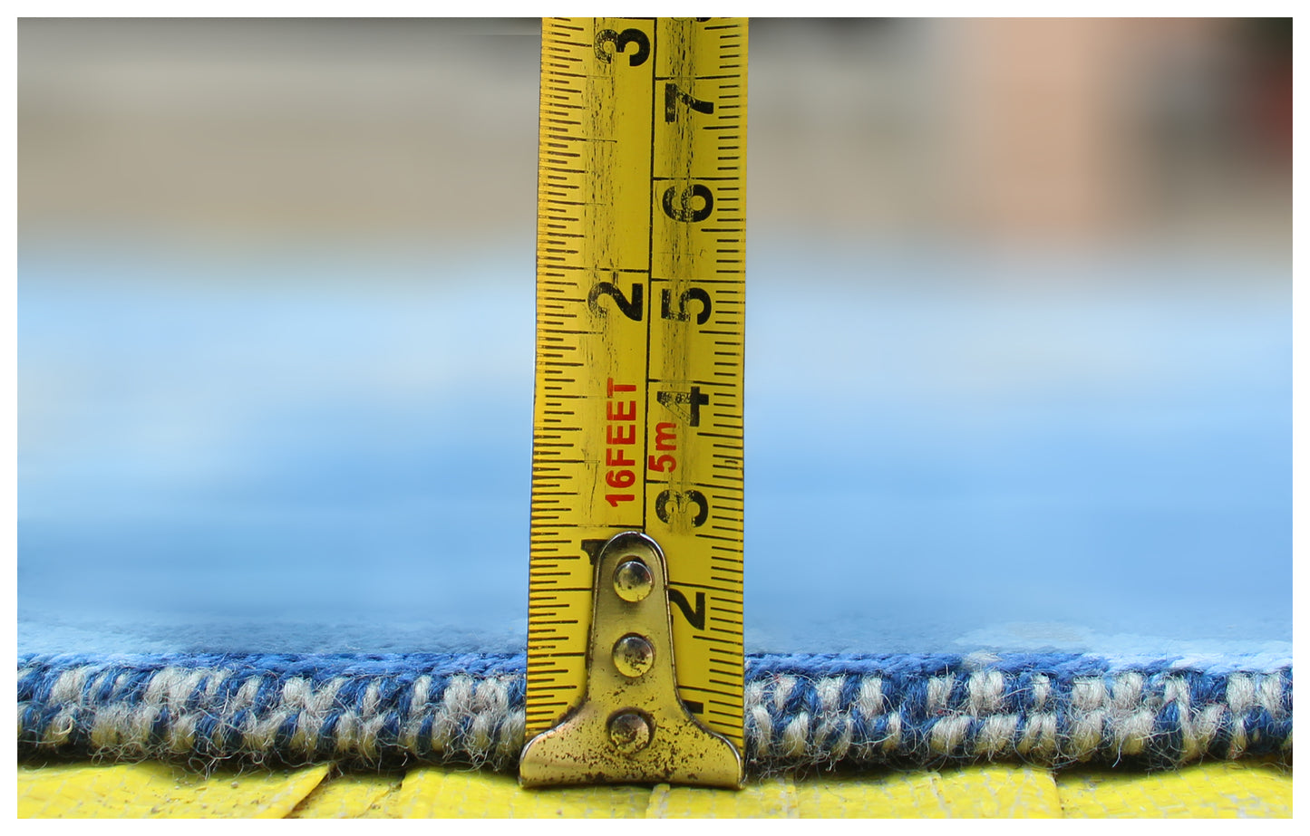 8x10 Modern Abstract Distressed Blue Navy Grey Hand Knotted Wool Viscose 85 KPSI Area Rug