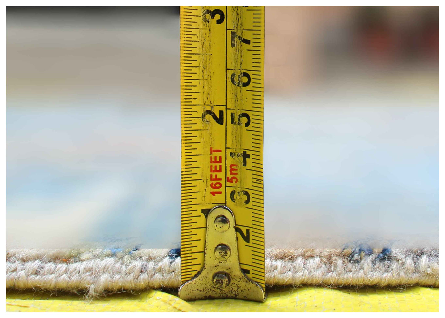 Ivory Blue Teal Pink Floral Modern Abstract Distressed Hand Knotted Wool Viscose 85 KPSI 8x10 Area Rug