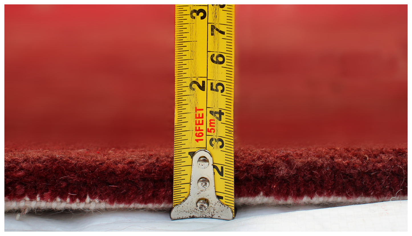 Tree of Life Garden Hand Knotted Red Vibrant Color 5.6x8 Area Rug