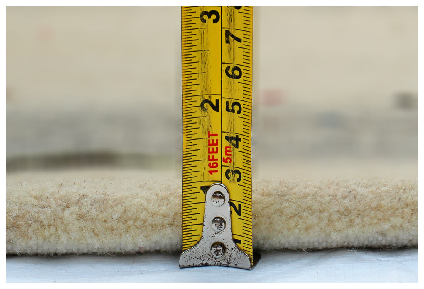 Seasonal Landscape 5.6x8 Gabbeh Hand Knotted Ivory Vibrant Color Area Rug