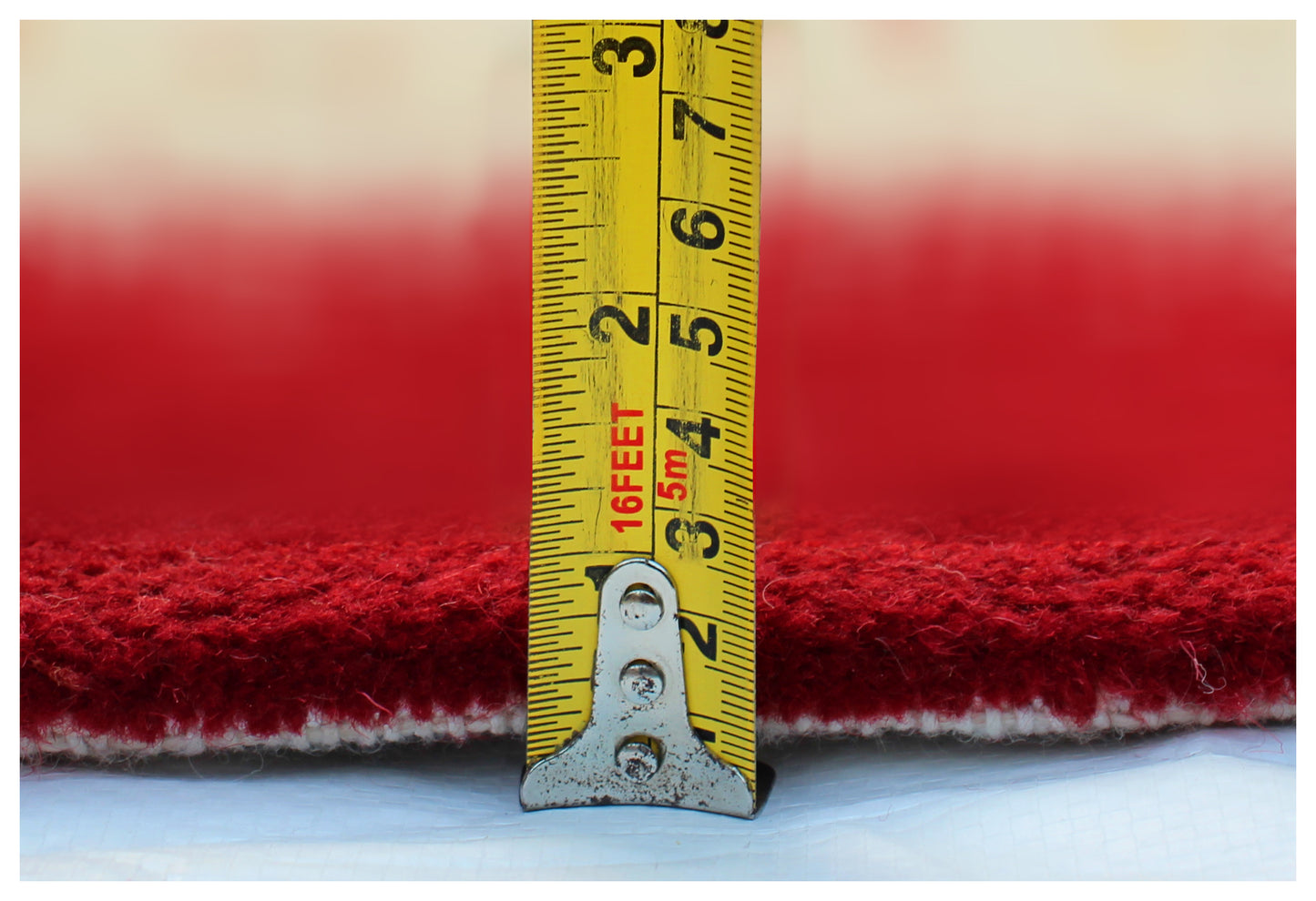 Tree of Life Gabbeh Hand Knotted Red Beige 5.6x8 Area Rug