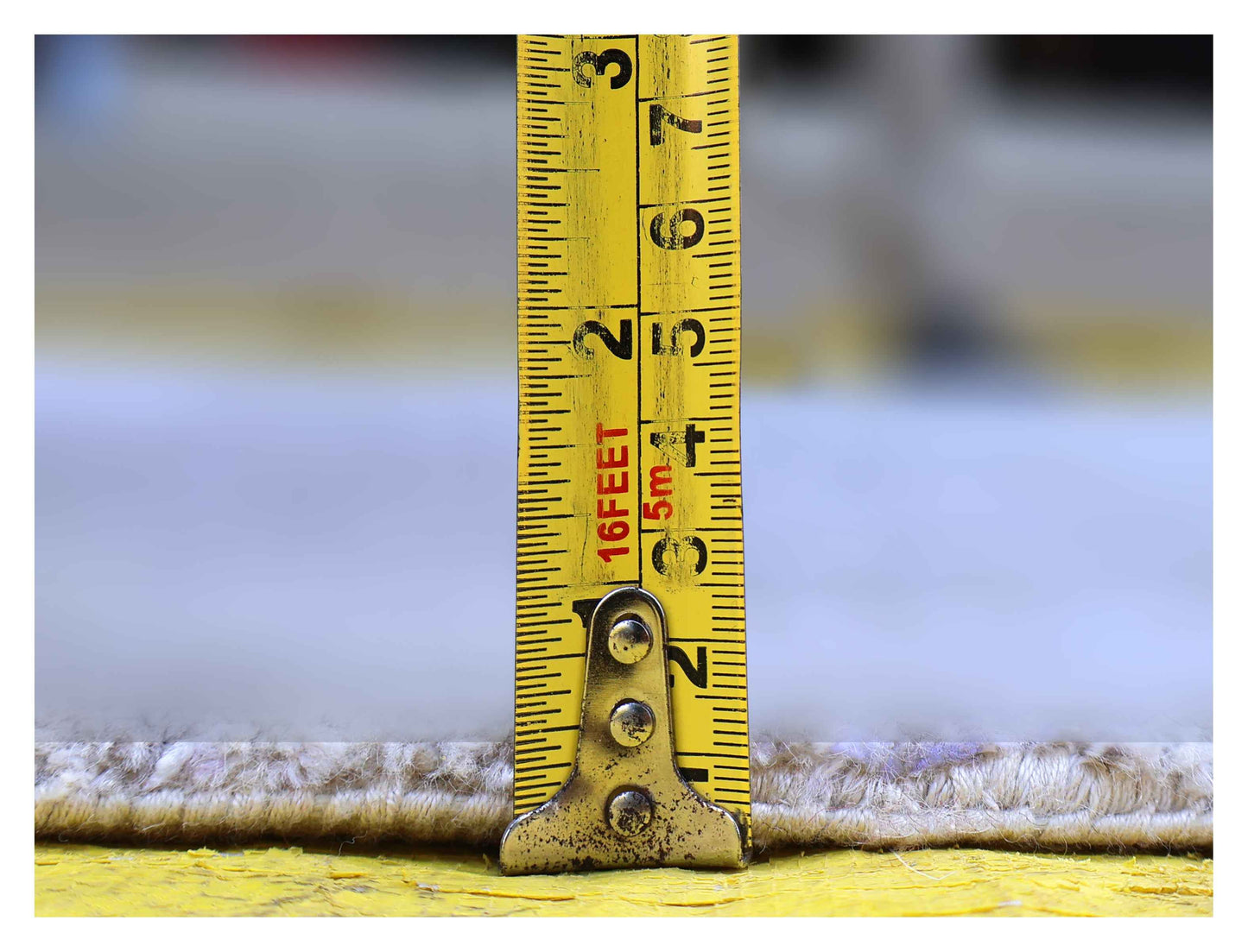 Silver Lavender Teal Brown Eroded Medallion Modern Abstract Hand Knotted Wool Viscose 85 KPSI 6.6x9.6 Area Rug