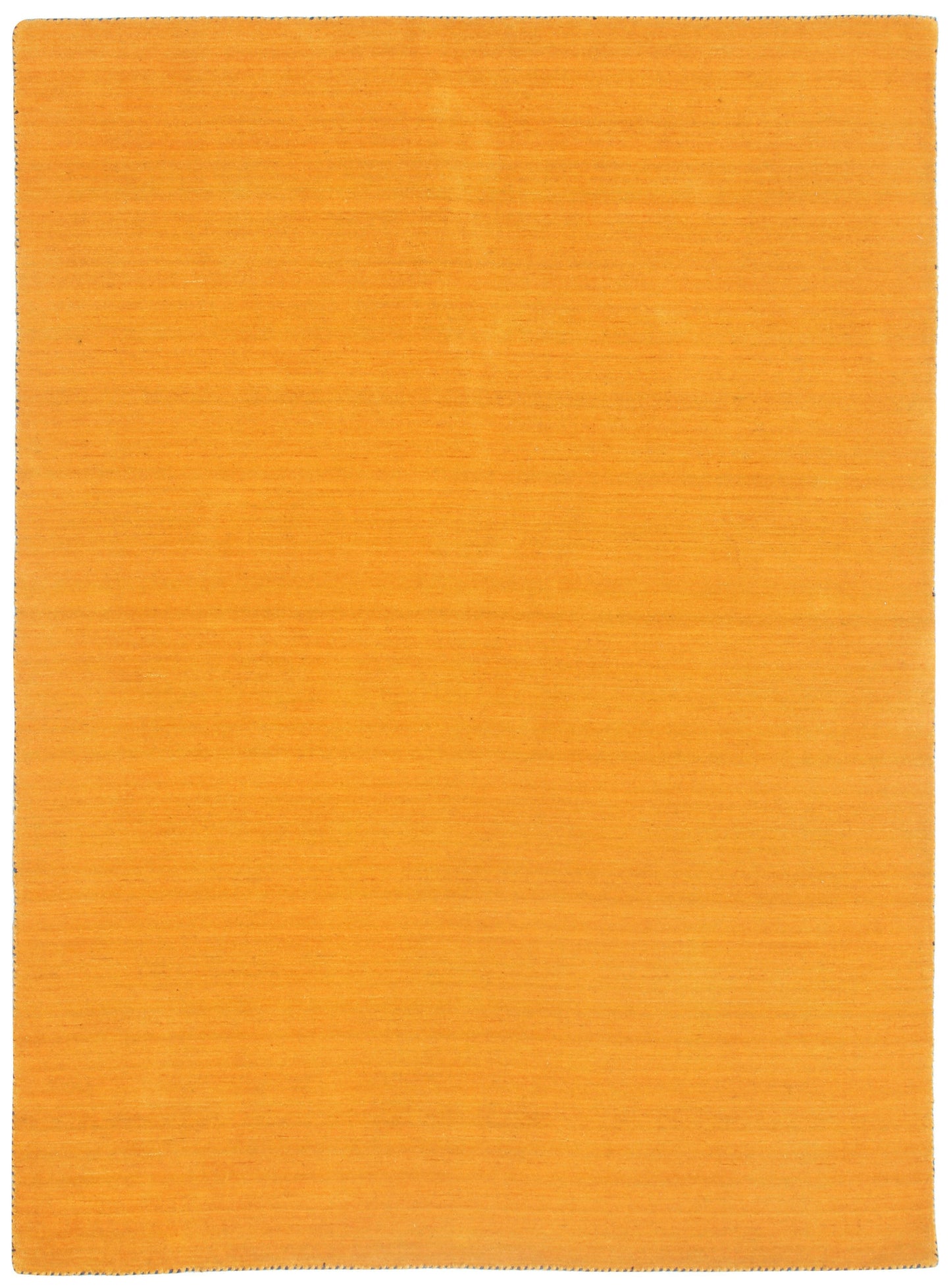 Modern Solid Gold Custom made Handloom wool area rug.