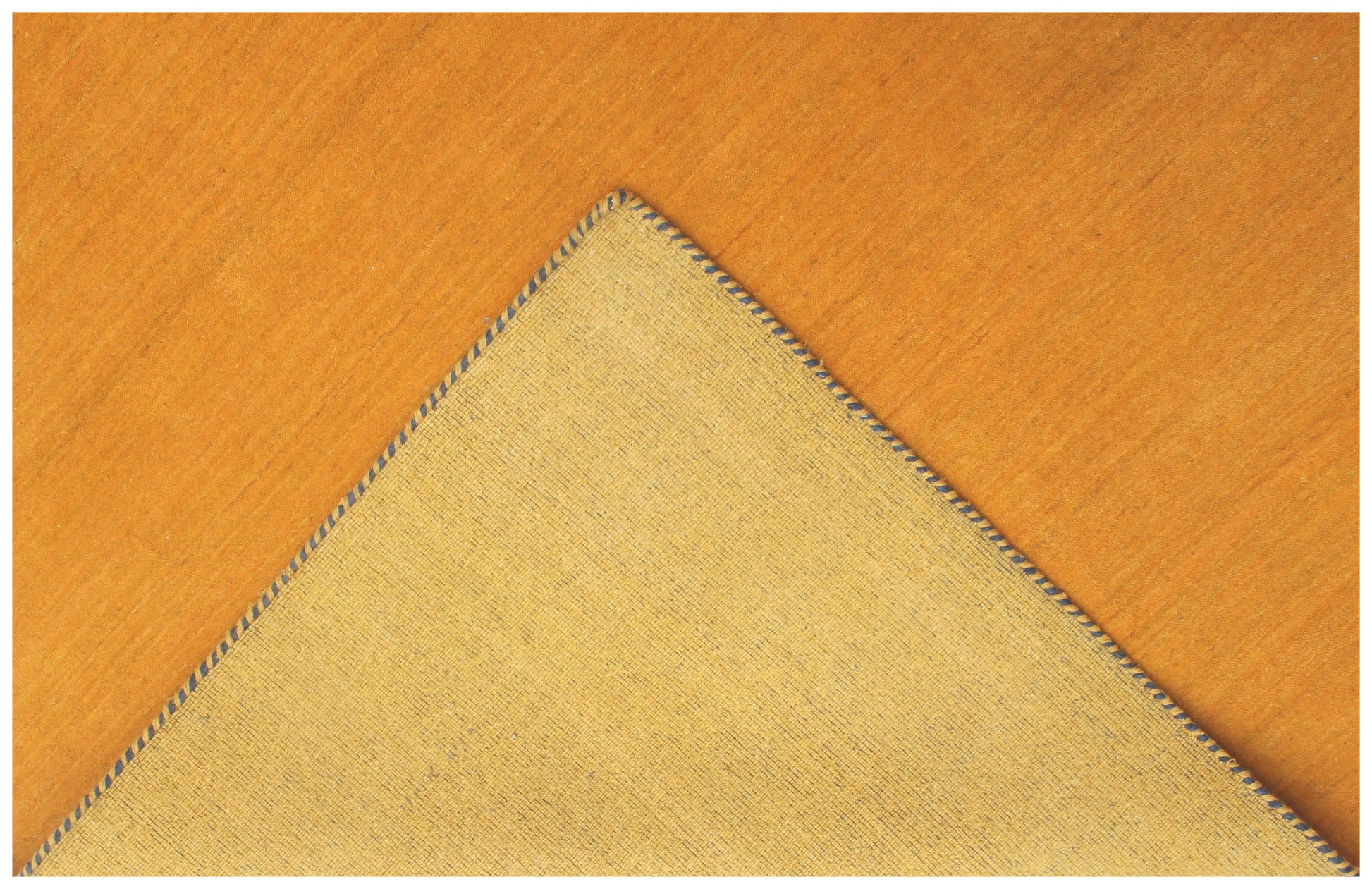 Modern Solid Gold Custom made Handloom wool area rug.