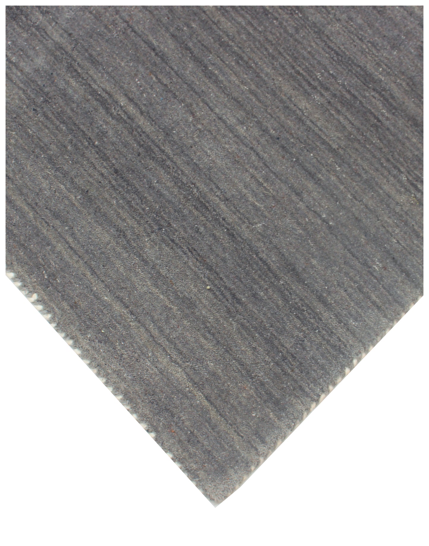 Modern Solid Gray and Beige Handloom Multi Size Wool Area Rug