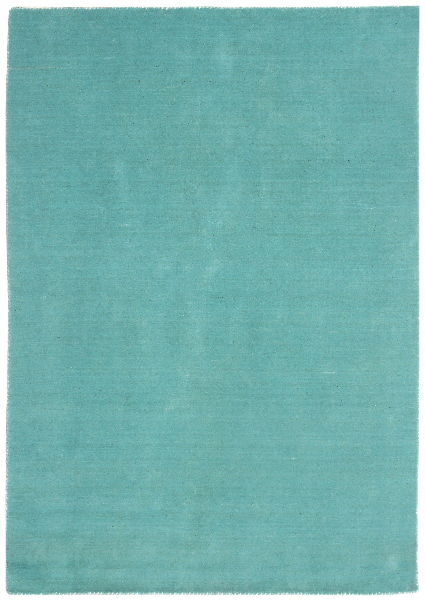 Custom made Modern Solid Turquoise Handloom wool area rug.