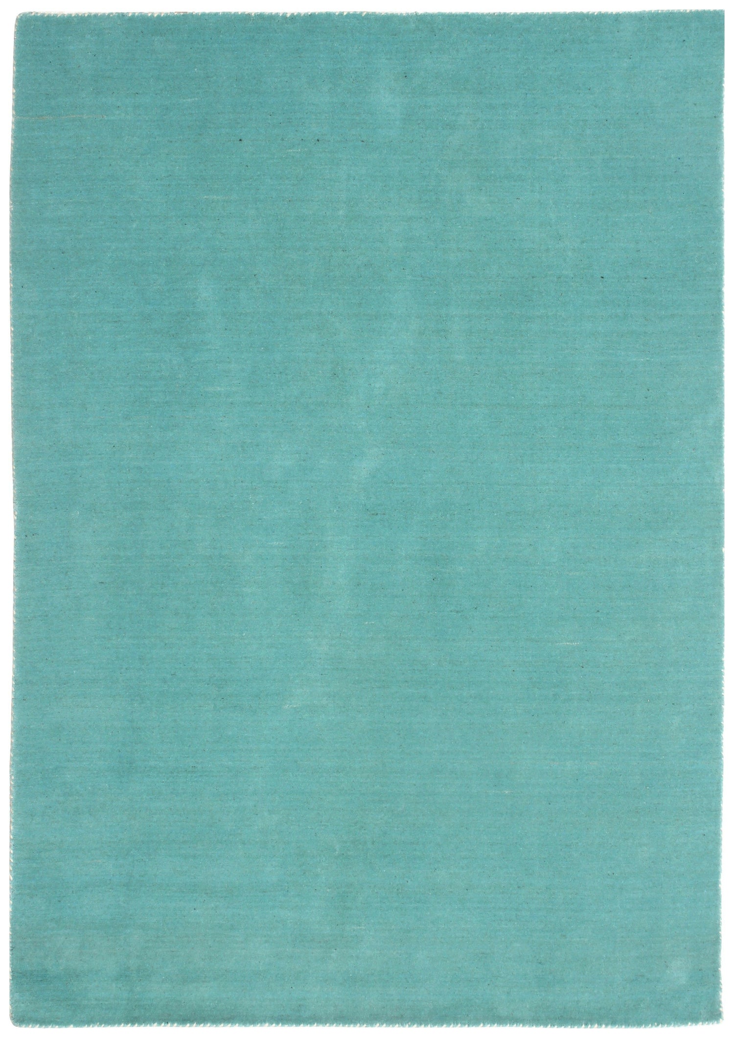 Custom made Modern Solid Turquoise Handloom wool area rug.