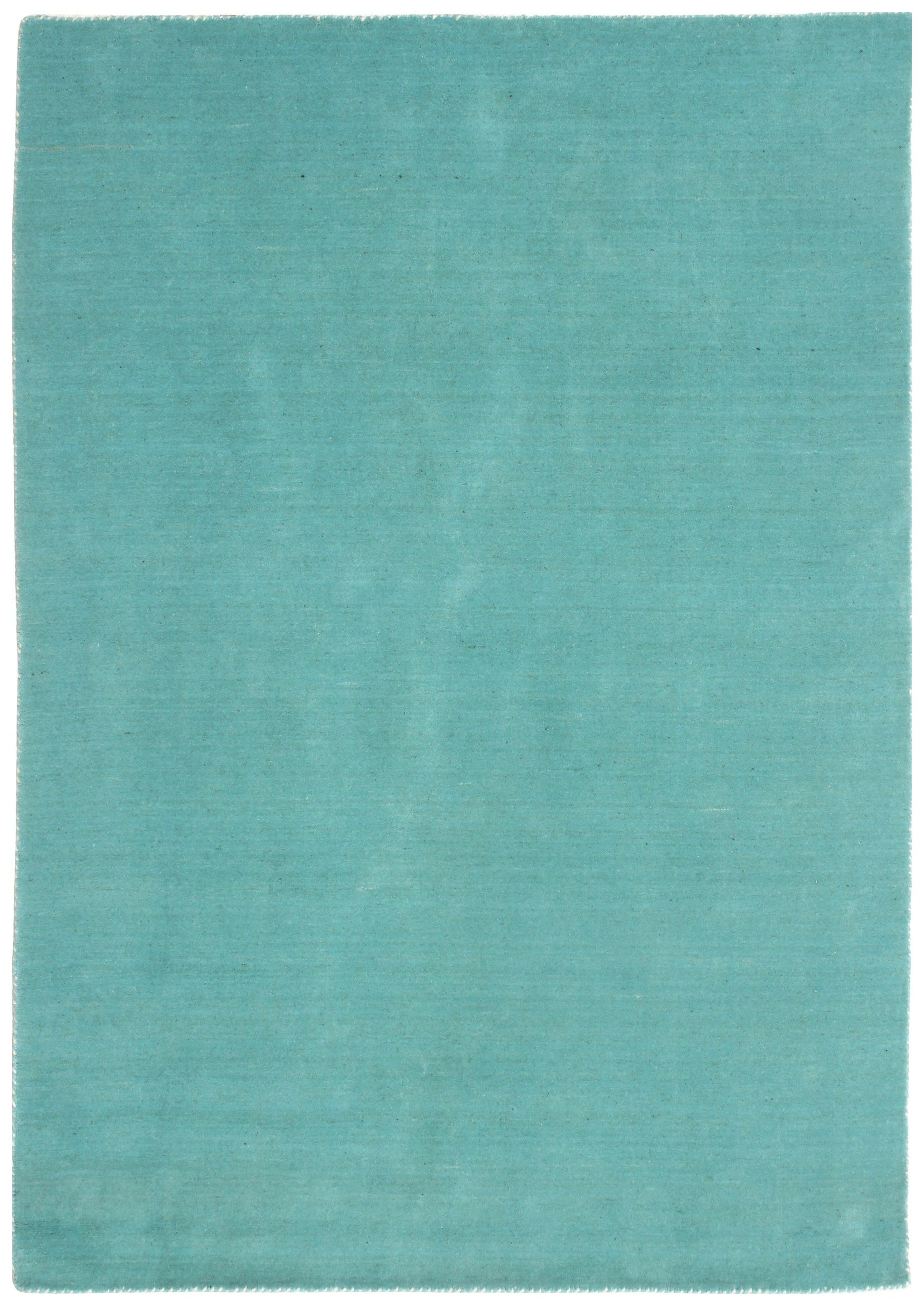 Custom made Modern Solid Turquoise Handloom wool area rug.