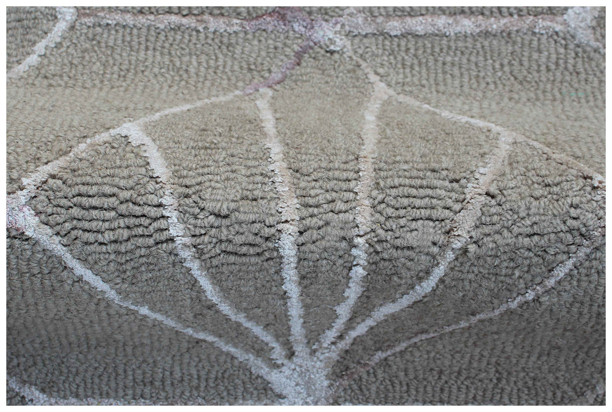 Grey Geometric Star Design Hand Tufted Wool Rug Cut Pile Contemporary 2x3 to 12x15 - Bulk Manufacturing Orders
