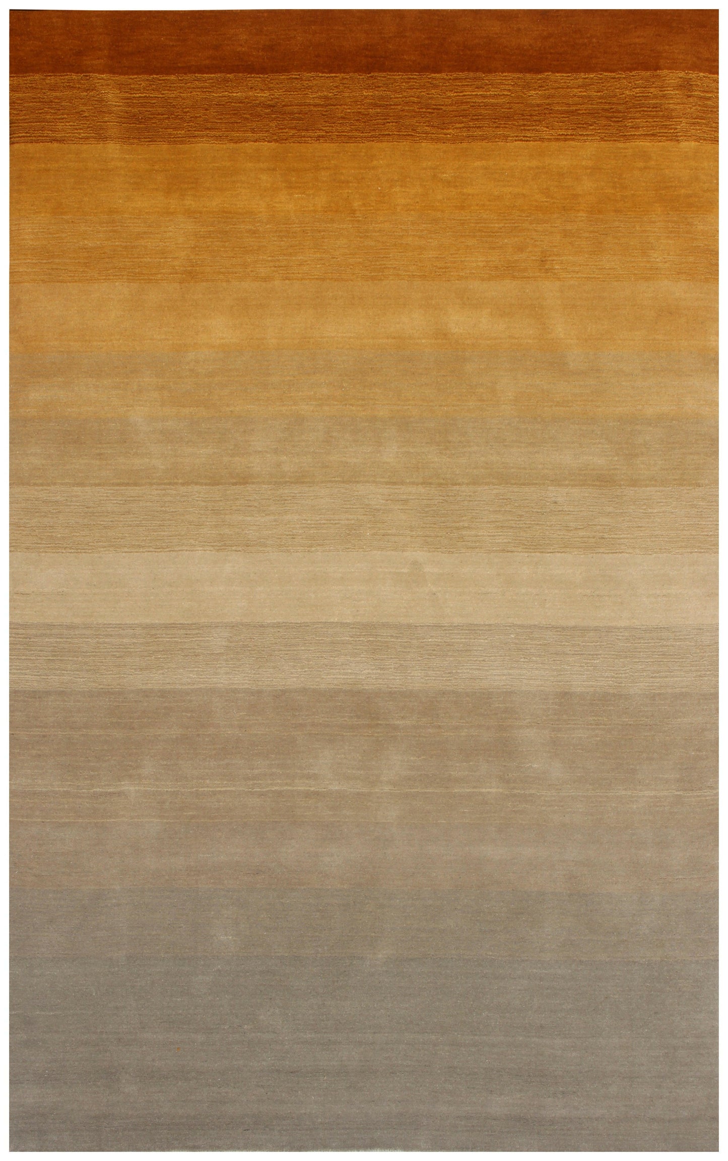 Modern Stripes Wool Rug – Brown, Gold, Rust, Beige & Gray 5.6x8 and 7x10.