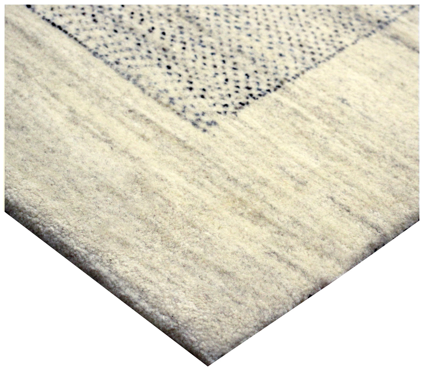 Hand Knotted Gabbeh Tribal Wool Rug 8x10 - Beige with Brown Charcoal