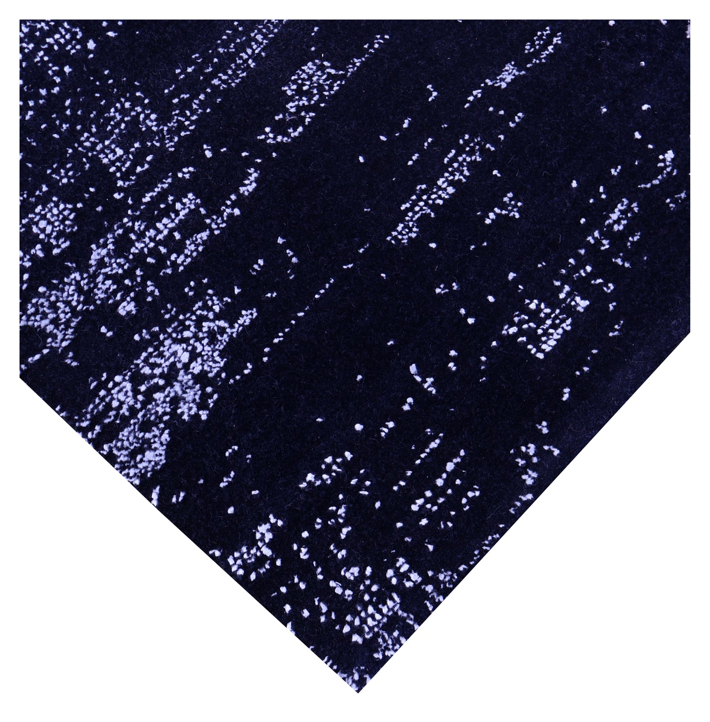Black Abstract Expressionist Lion Hand Knotted Wool Viscose Contemporary 5.6x8 Area Rug