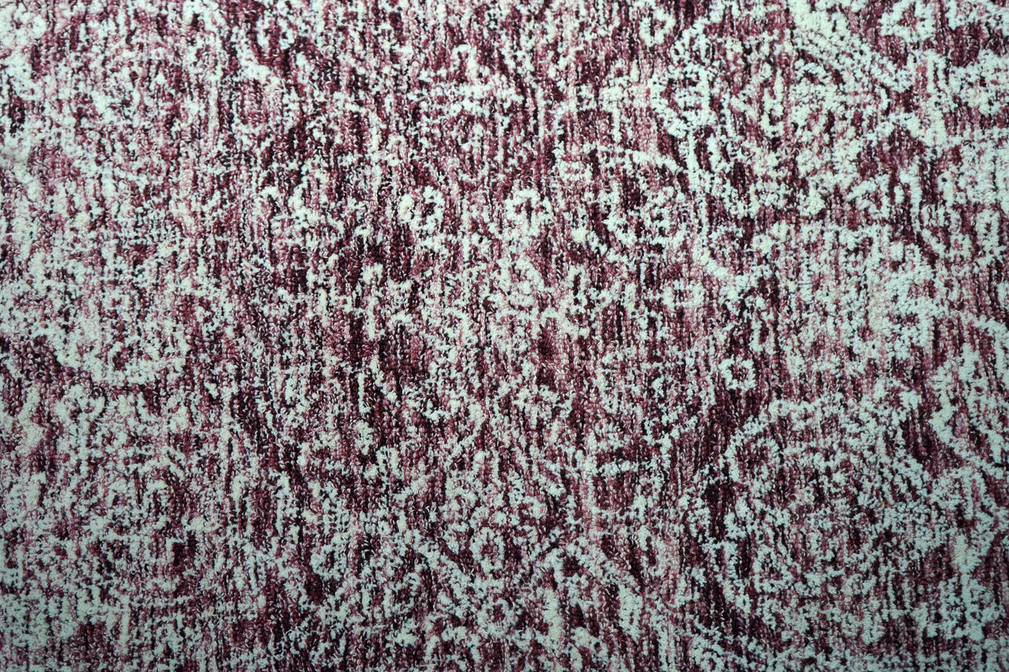 Purple Grey Vintage Distressed Floral Border Hand Tufted Wool Area Rug - Cut Pile Traditional Custom Sizes