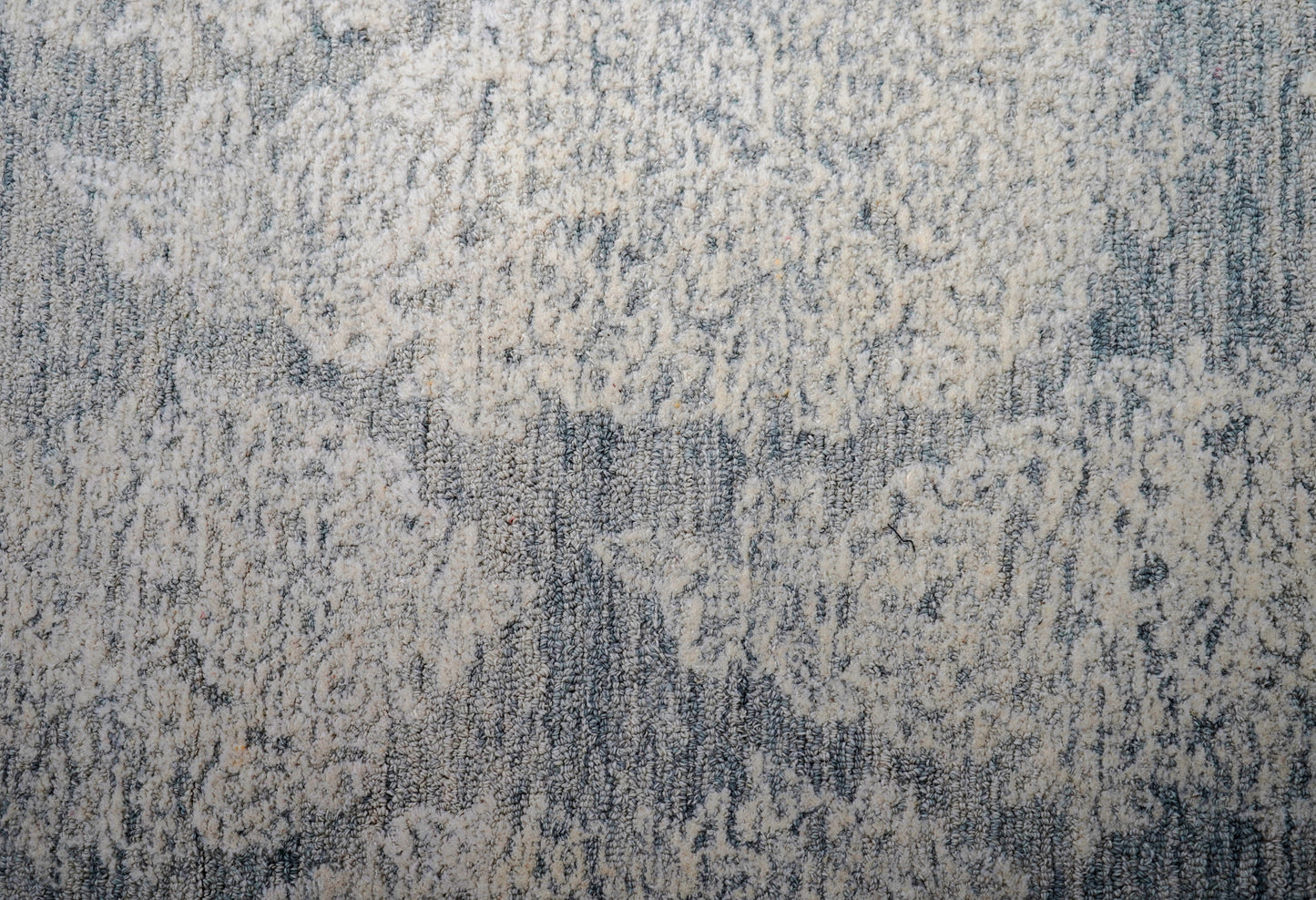 Light Blue Aqua Vintage Distressed Hand Tufted Wool Area Rug - Cut Pile Shabby Chic Custom Sizes