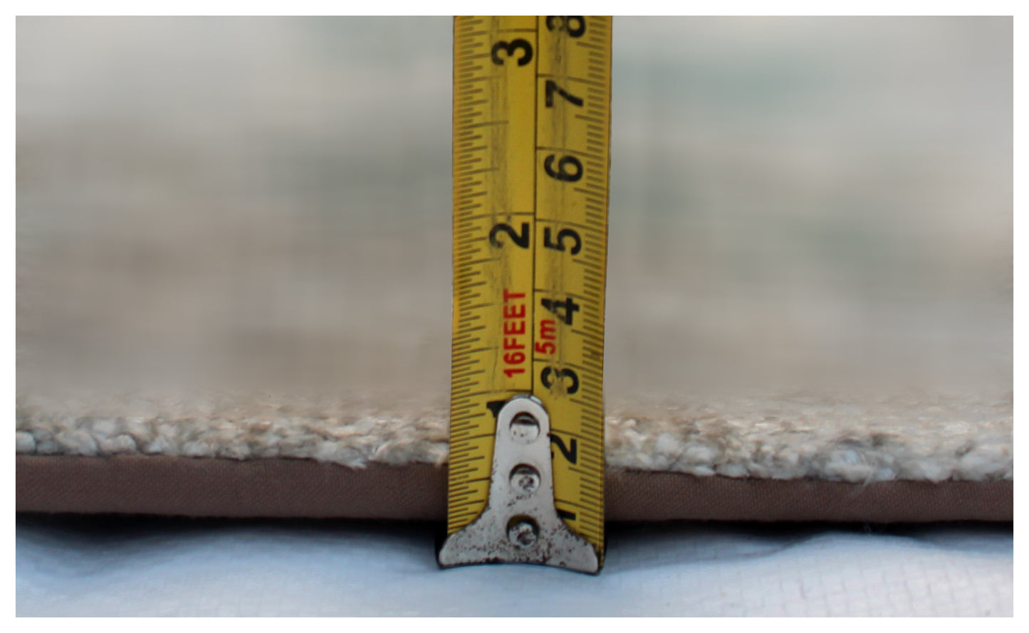 Abstract Distressed Hand Knotted Vintage Antique 8x10 Wool Viscose Area Rug - Grey Blue Teal Beige