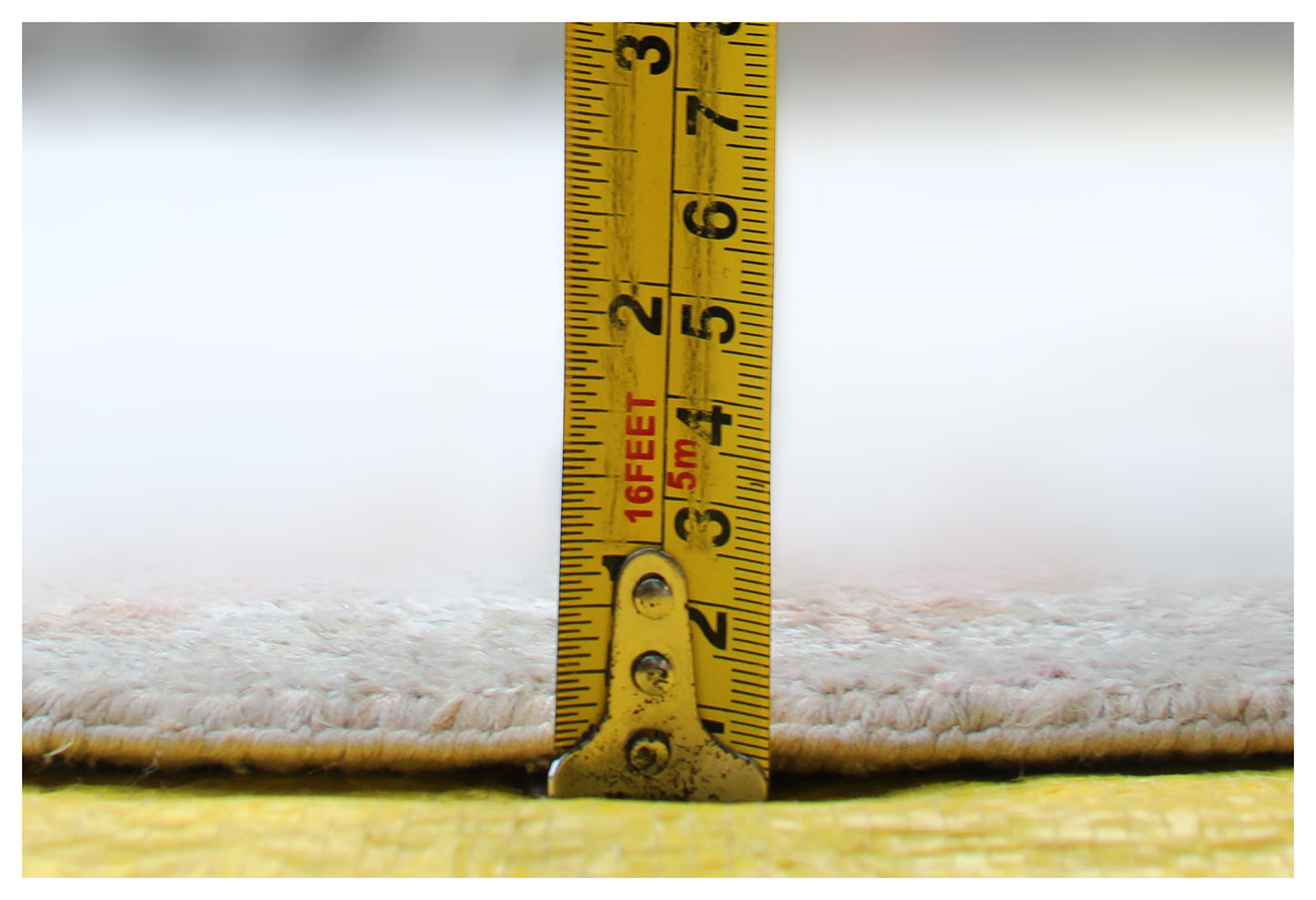 Blue Brown Beige Abstract Distressed Hand Knotted Wool Viscose Area Rug - 35 KPSI 8x10 Ready to Ship