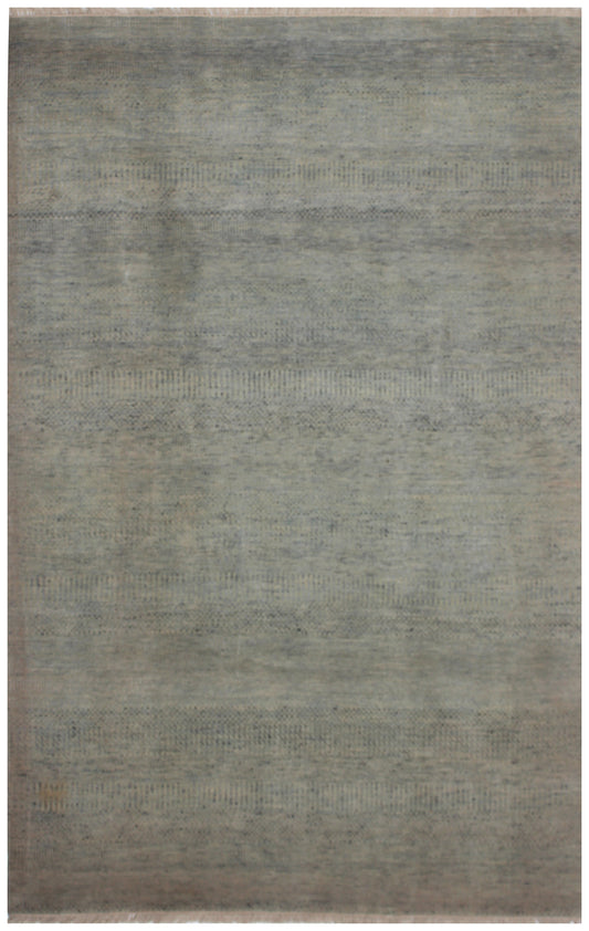 Textured gray rug with a subtle pattern