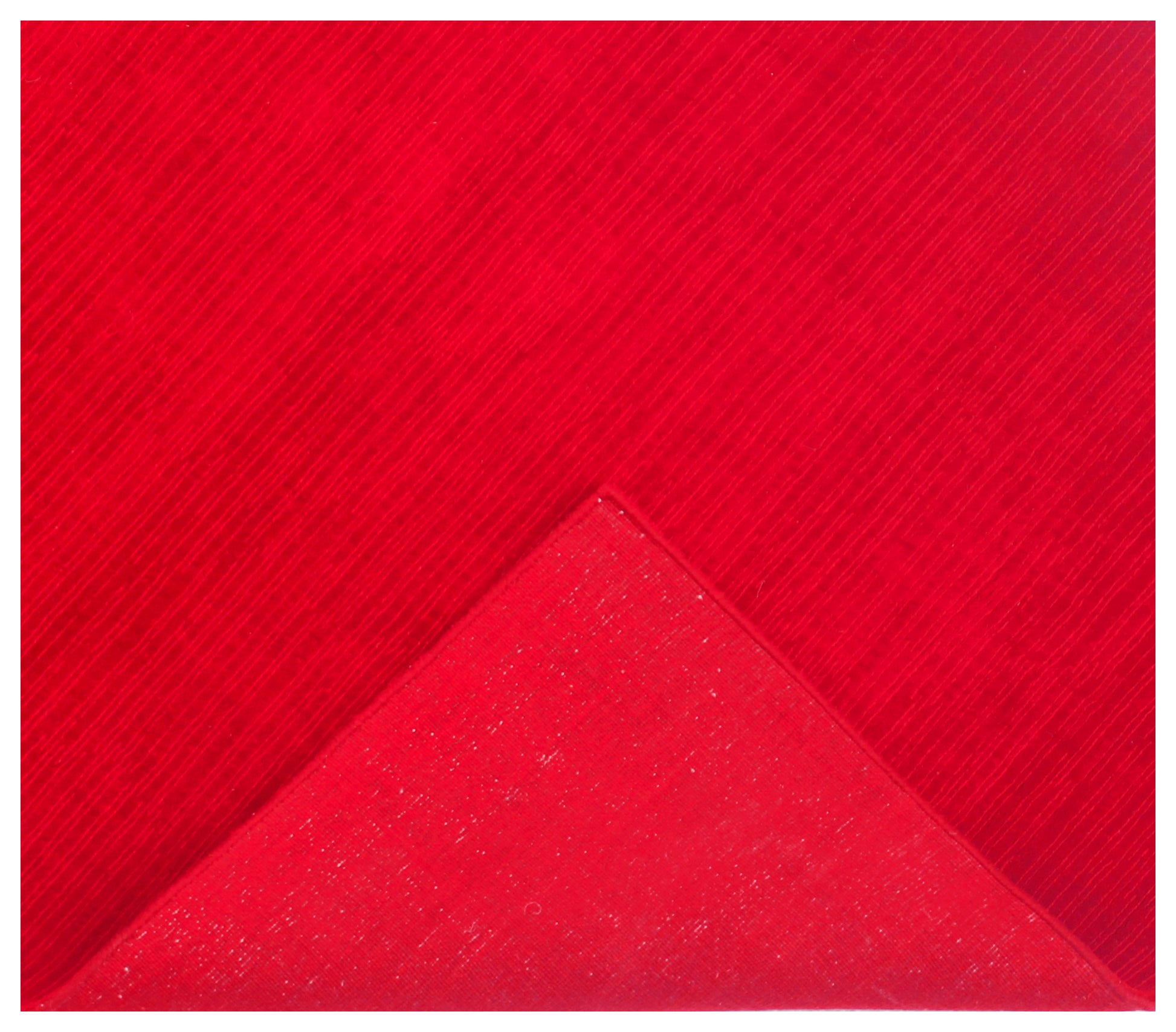 Handloom 4.6x6 and 5.6x8 and 7x10 Modern Solid Red Wool Area Rug – Luxury Handmade Rug.