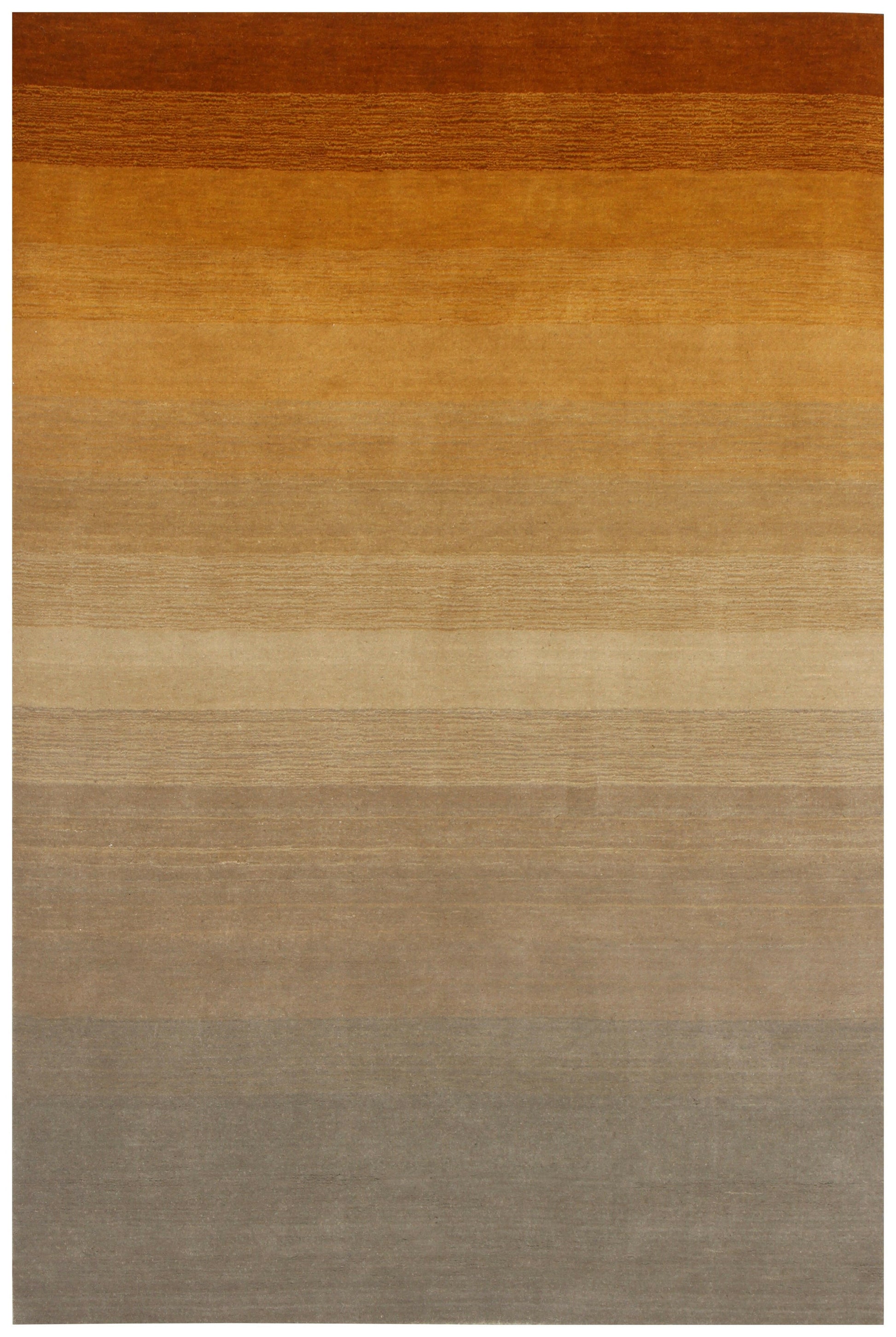 Modern Stripes Wool Rug – Brown, Gold, Rust, Beige & Gray 5.6x8 and 7x10.