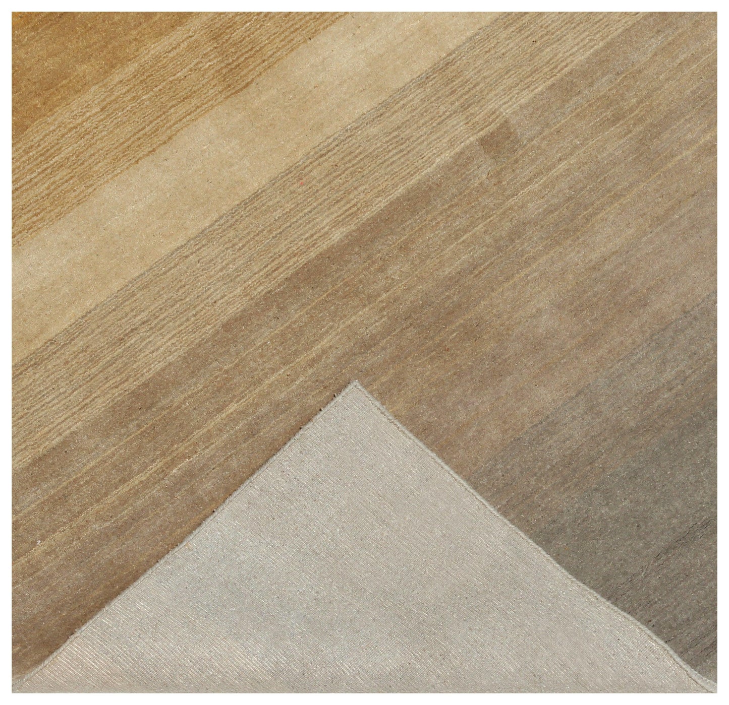 Modern Stripes Wool Rug – Brown, Gold, Rust, Beige & Gray 5.6x8 and 7x10.