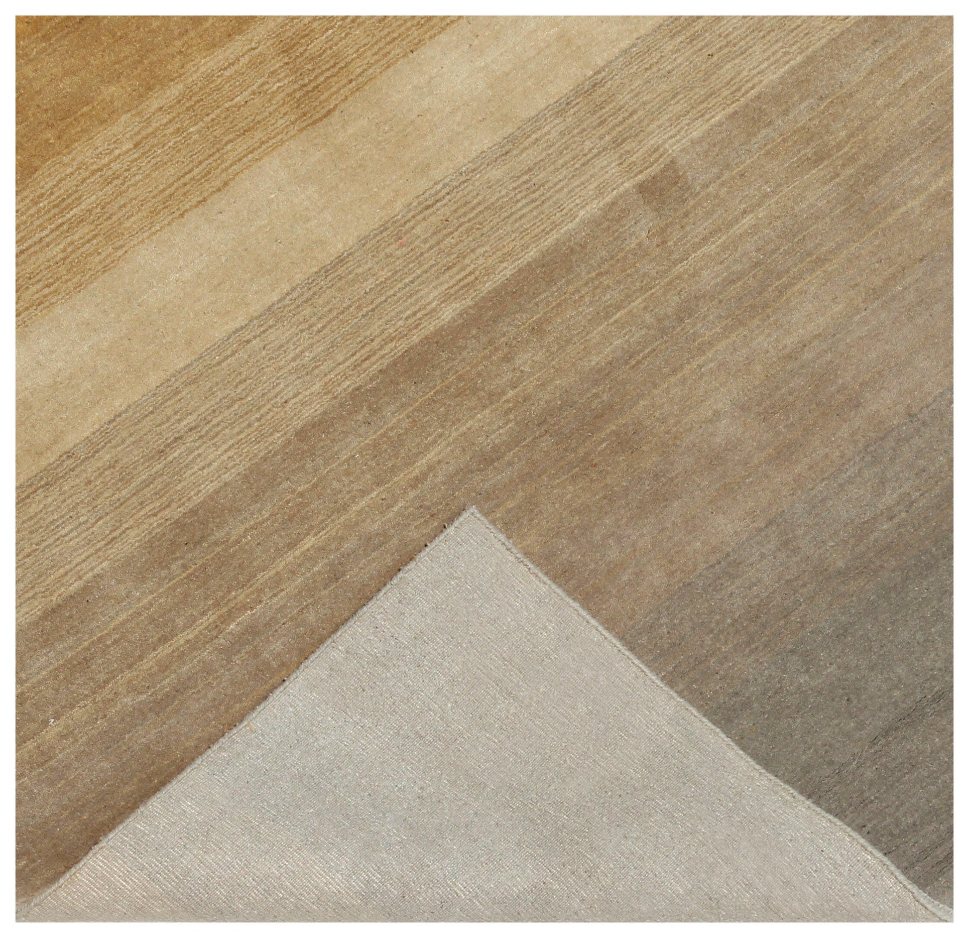 Modern Stripes Wool Rug – Brown, Gold, Rust, Beige & Gray 5.6x8 and 7x10.