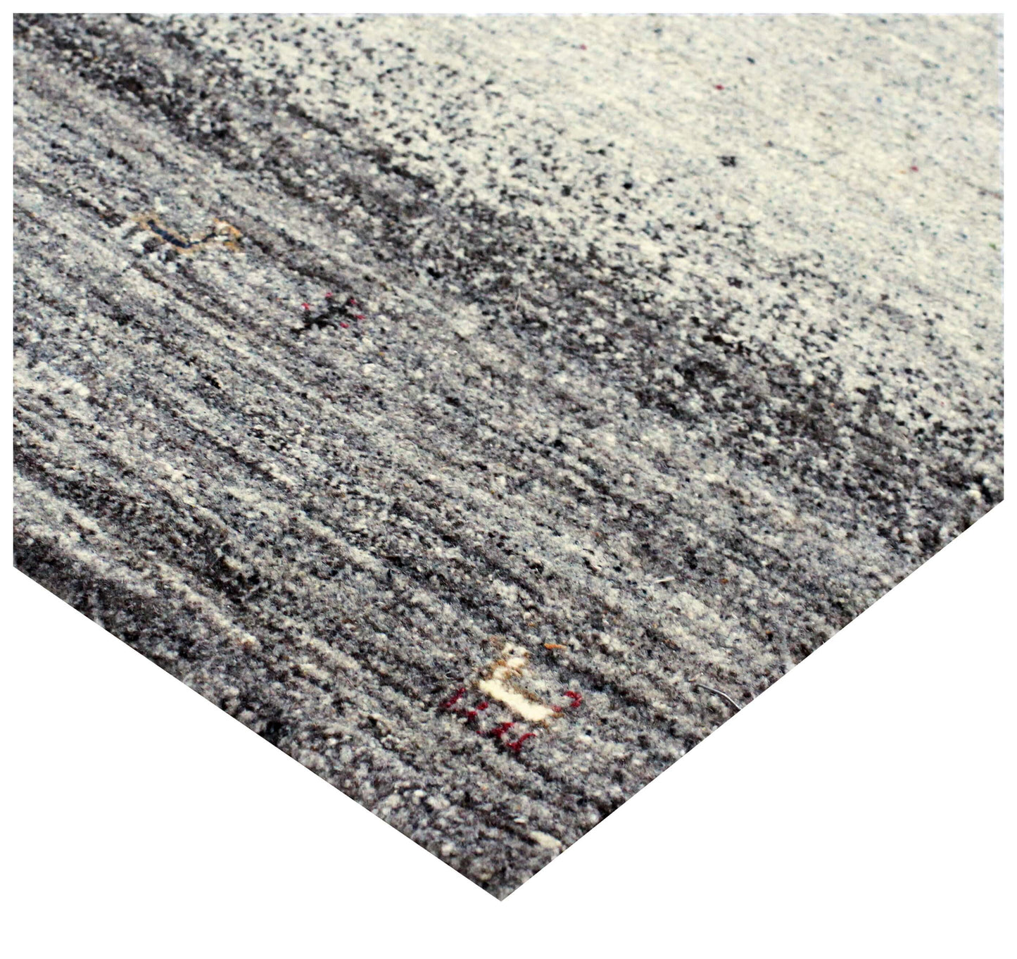 Hand Knotted Abstract Landscape Wool Rug 9x12 and 8x11.6 - Ivory, Grey & Taupe