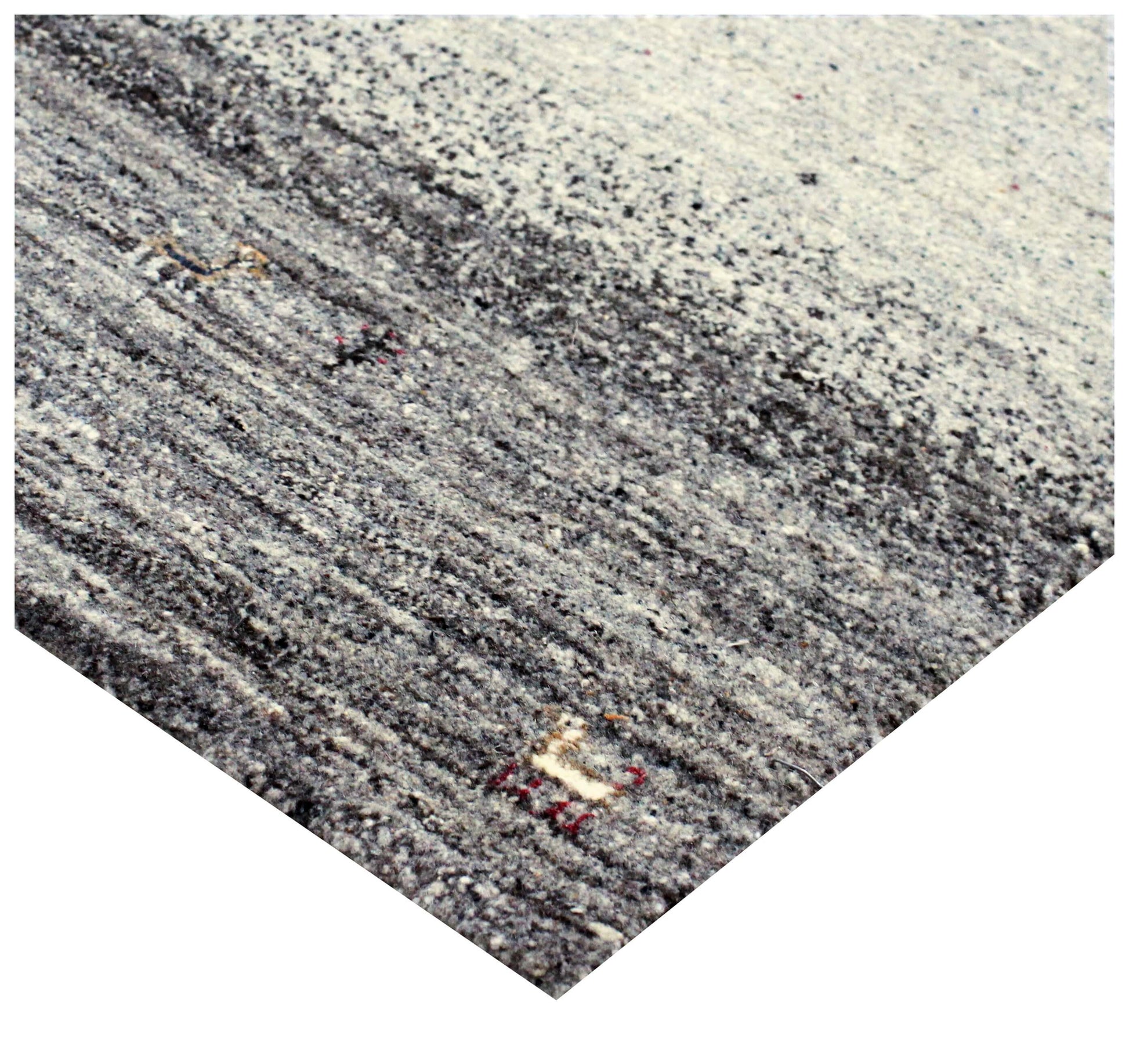 Hand Knotted Abstract Landscape Wool Rug 9x12 and 8x11.6 - Ivory, Grey & Taupe