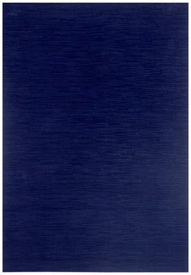 Handloom Solid Blue Rug - Natural Wool Area Rug Multiple Sizes