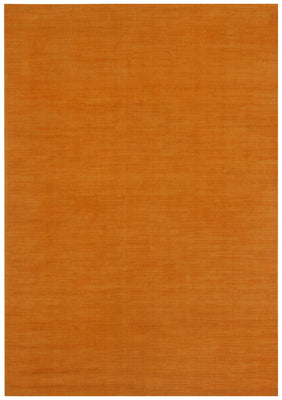 Handloom Solid Gold Rug - Natural Wool Area Rug Multiple Sizes