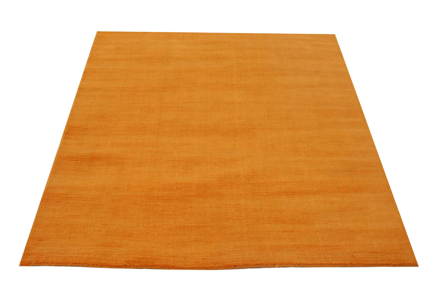 Handloom Solid Gold Rug - Natural Wool Area Rug Multiple Sizes 