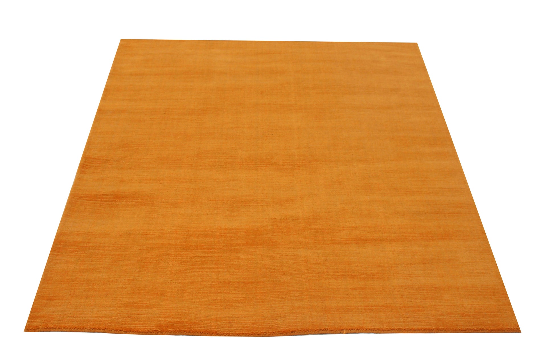 Handloom Solid Gold Rug - Natural Wool Area Rug Multiple Sizes 