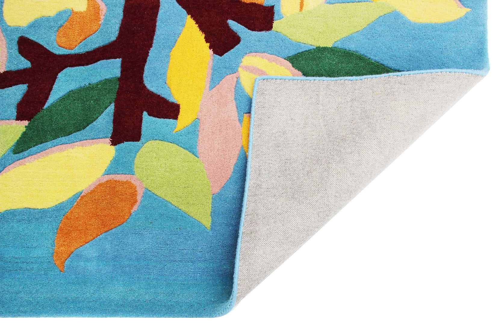 Colorful Birds & Owls Hand-Tufted Playful Custom Made Kids' Rug - Nature Design - Tufts Knots