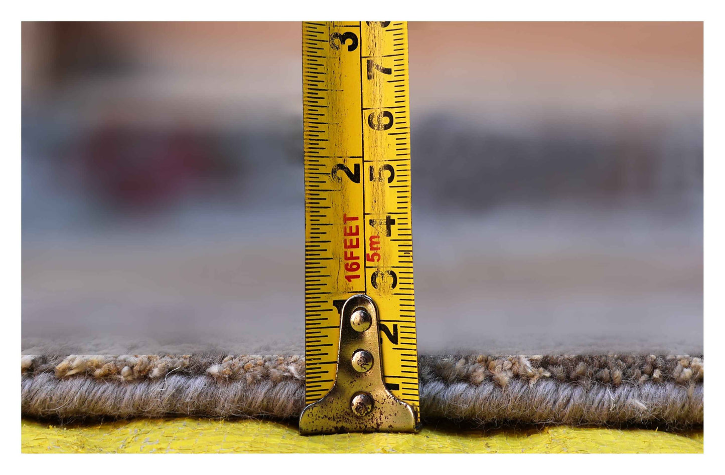 Silver Grey Charcoal Crimson Olive Abstract Expressionist Hand Knotted Wool Viscose 6x9 Bhadohi Area Rug