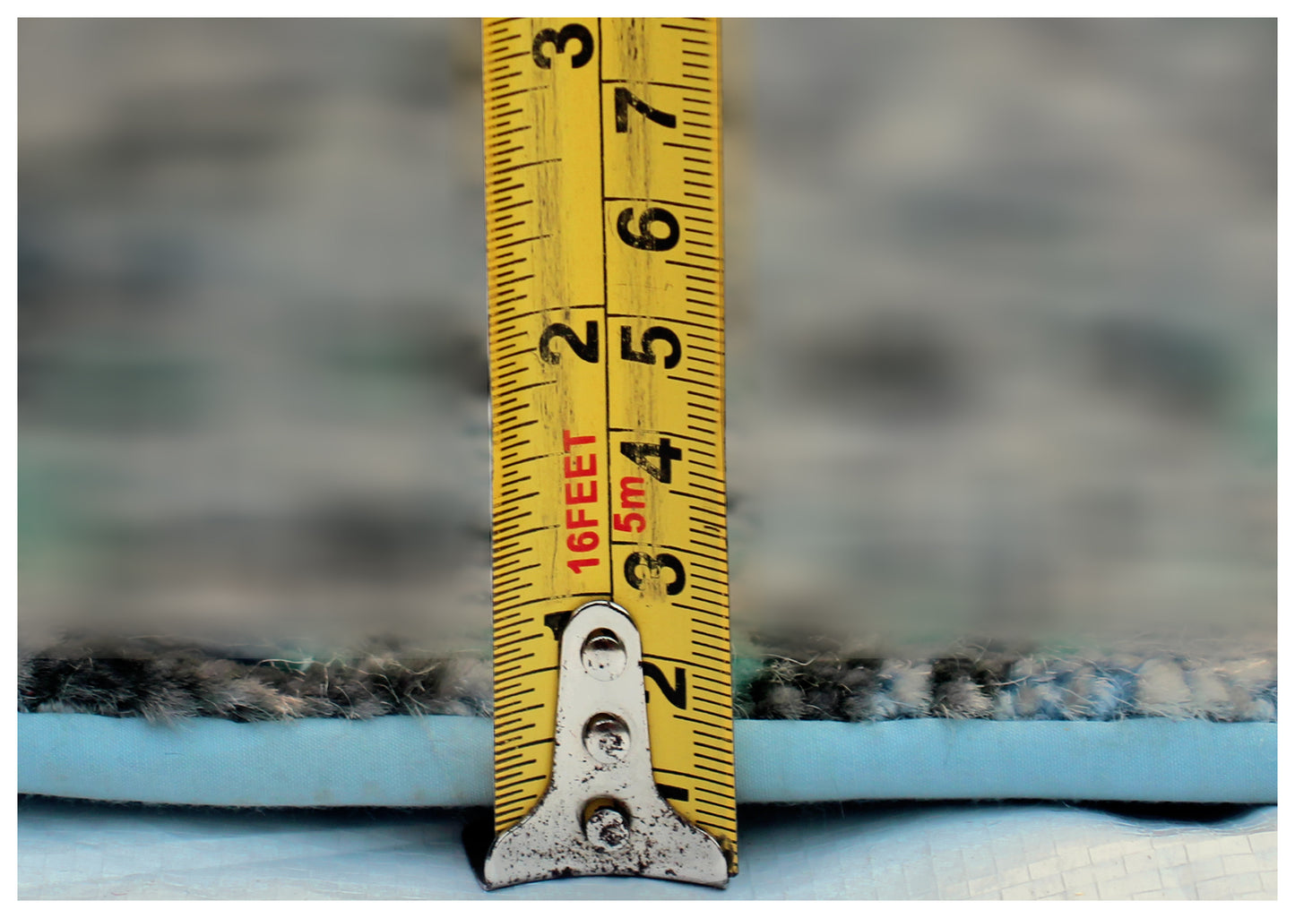 Vintage Antique Distressed 8x10 Wool Viscose Area Rug - Blue Turquoise Silver Hand Knotted Abstract