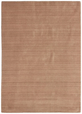 Handloom Solid Beige Rug - Custom Wool Area Rug Made to Order