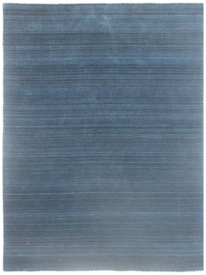 Hand Loom Solid Rug - Modern Blue Gray Area Rug Made to Order