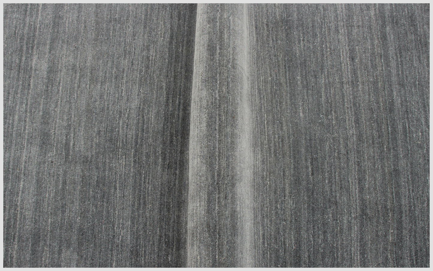 Modern Solid Gray Handloom Custom made wool area rug.
