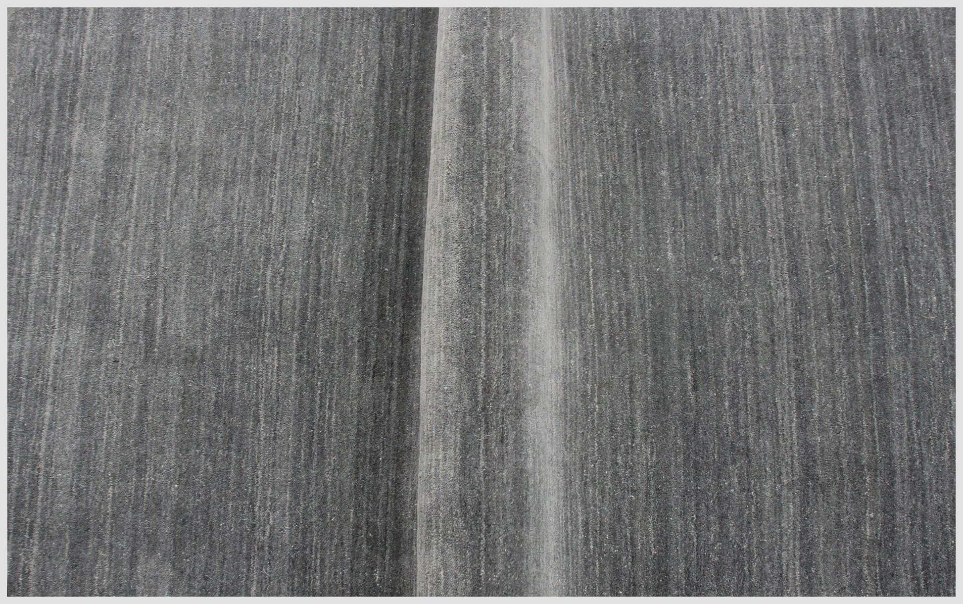 Modern Solid Gray Handloom Custom made wool area rug.