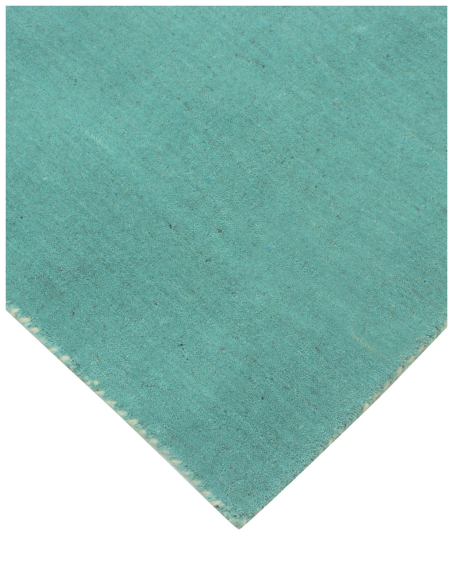 Custom made Modern Solid Turquoise Handloom wool area rug.