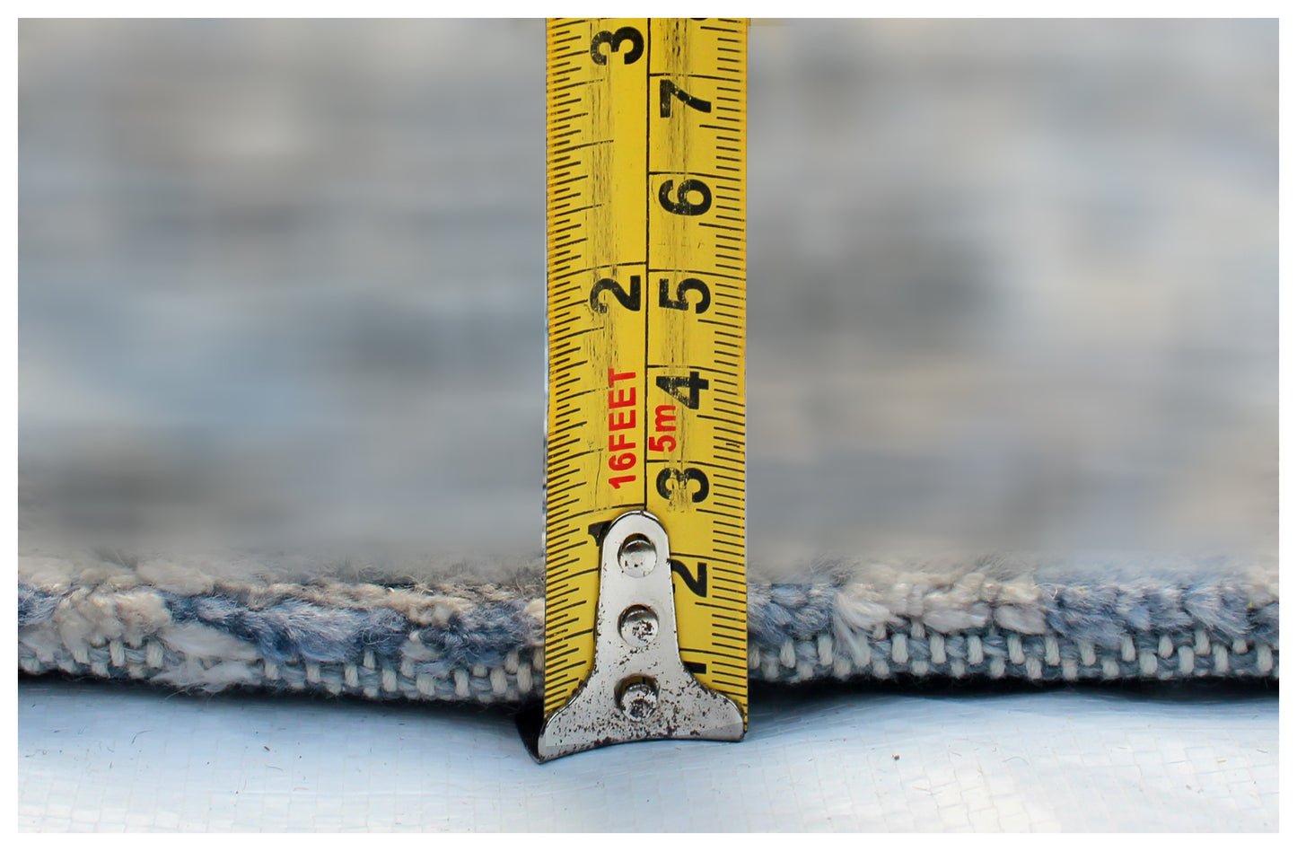 Abstract Vintage Antique 7.6x9.6 Hand Knotted Area Rug - Dark Grey Blue Black Wool Viscose Distressed