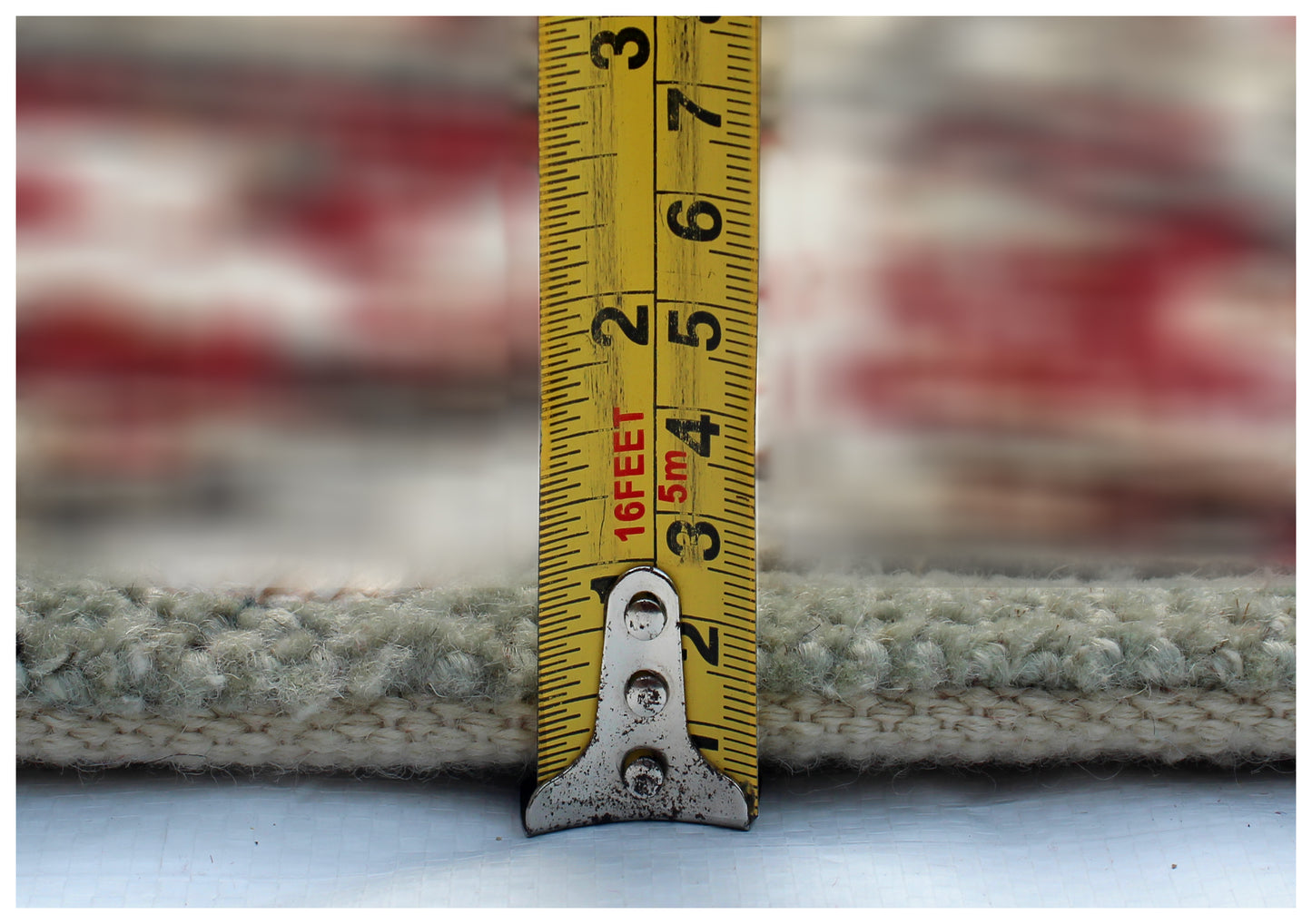 Vintage Antique Hand Knotted Persian 7.6x10 Area Rug - Grey Red Rust Wool Viscose Floral Distressed