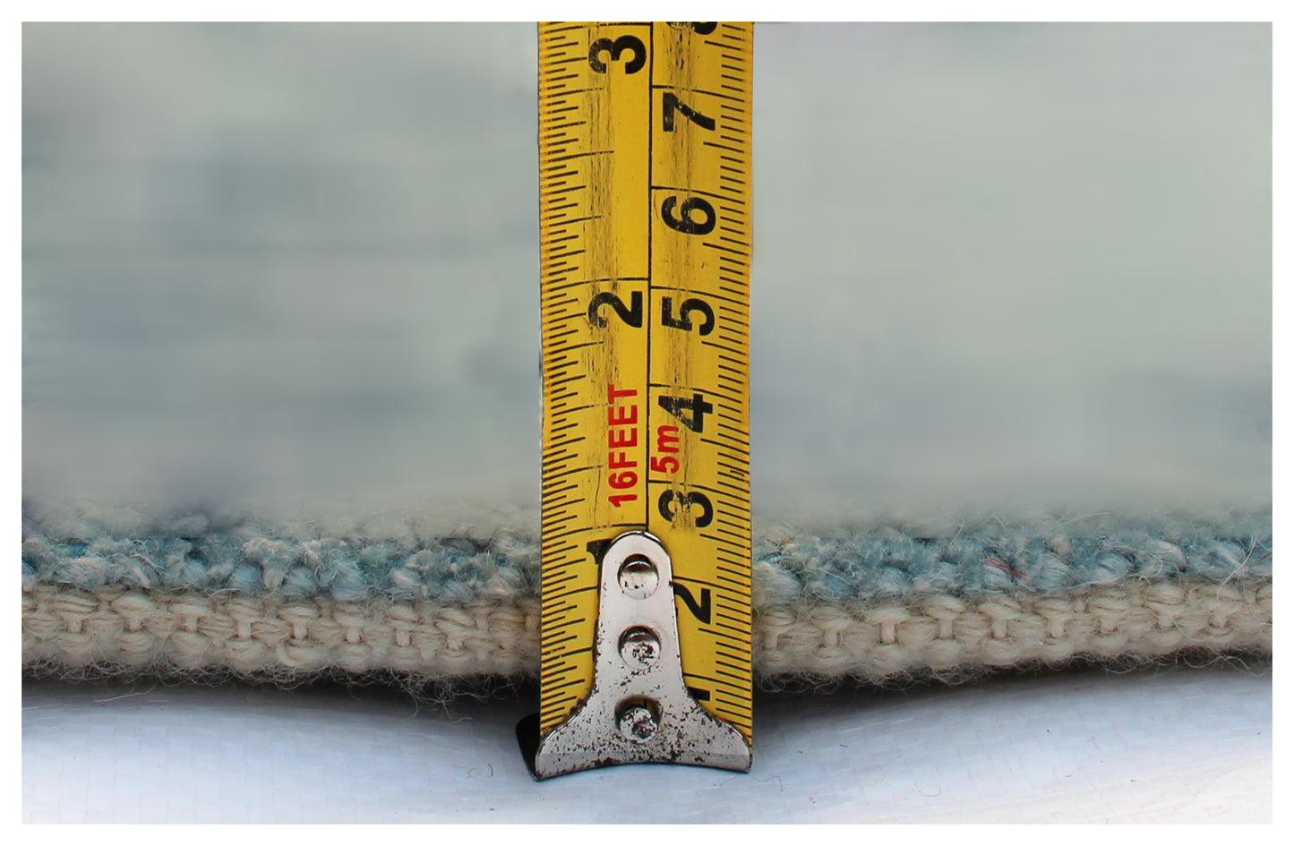 8x10 Light Blue Grey Navy Hand Knotted Wool Viscose Area Rug - Vintage Antique Abstract Distressed