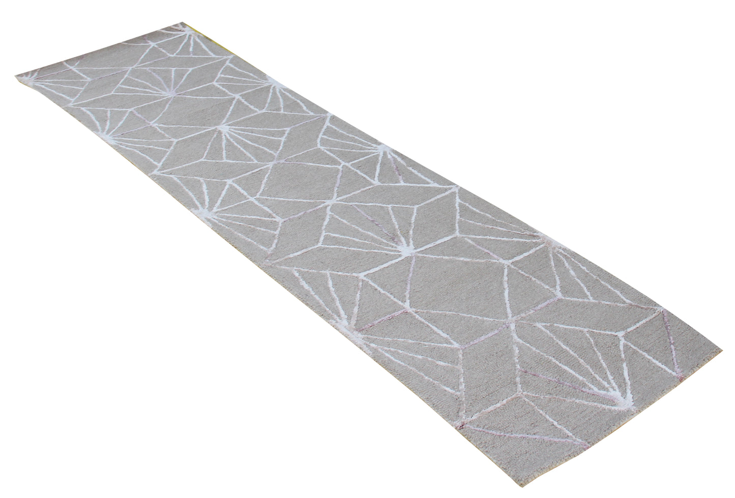 Grey Geometric Star Design Hand Tufted Wool Rug Cut Pile Contemporary 2x3 to 12x15 - Bulk Manufacturing Orders