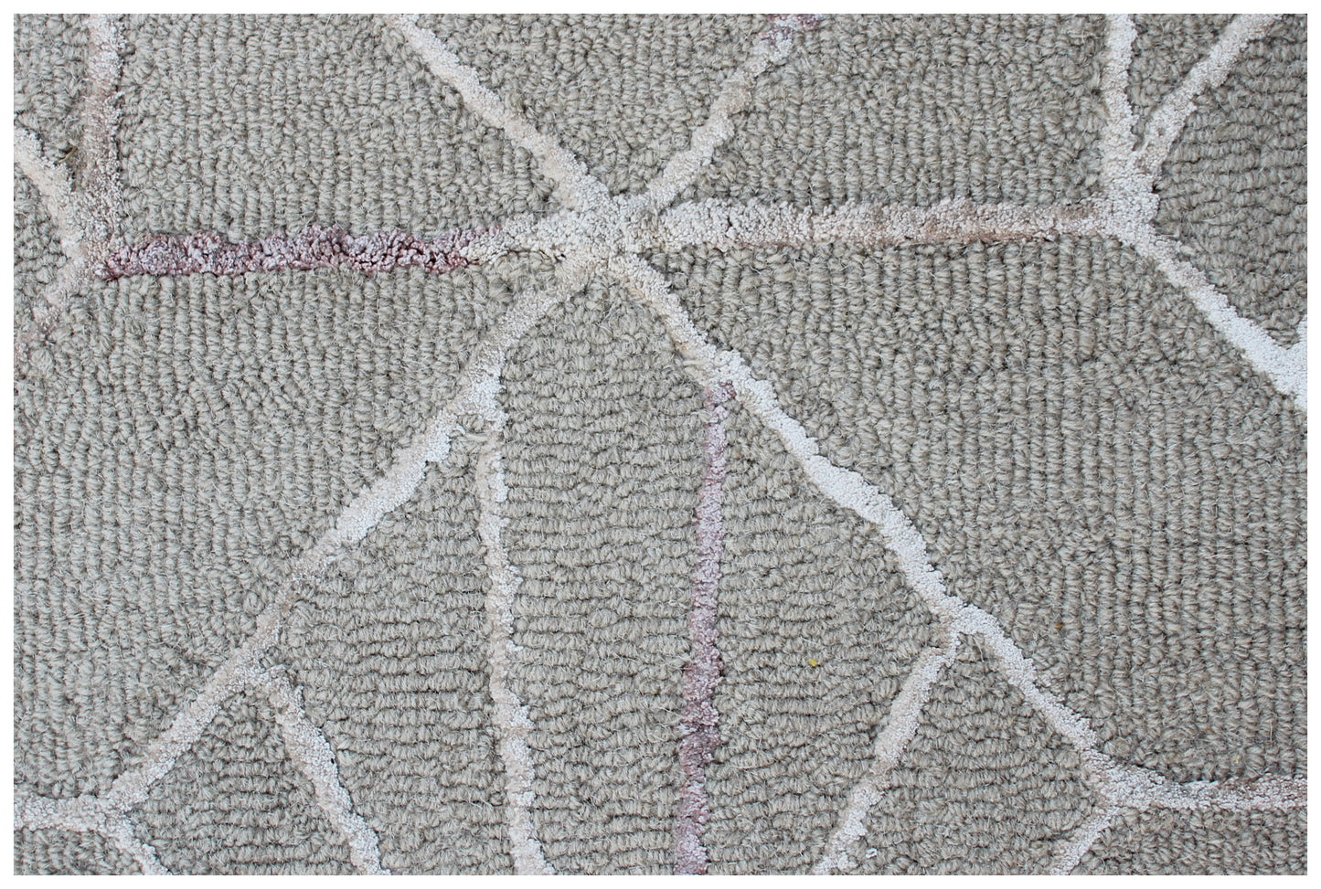 Grey Geometric Star Design Hand Tufted Wool Rug Cut Pile Contemporary 2x3 to 12x15 - Bulk Manufacturing Orders