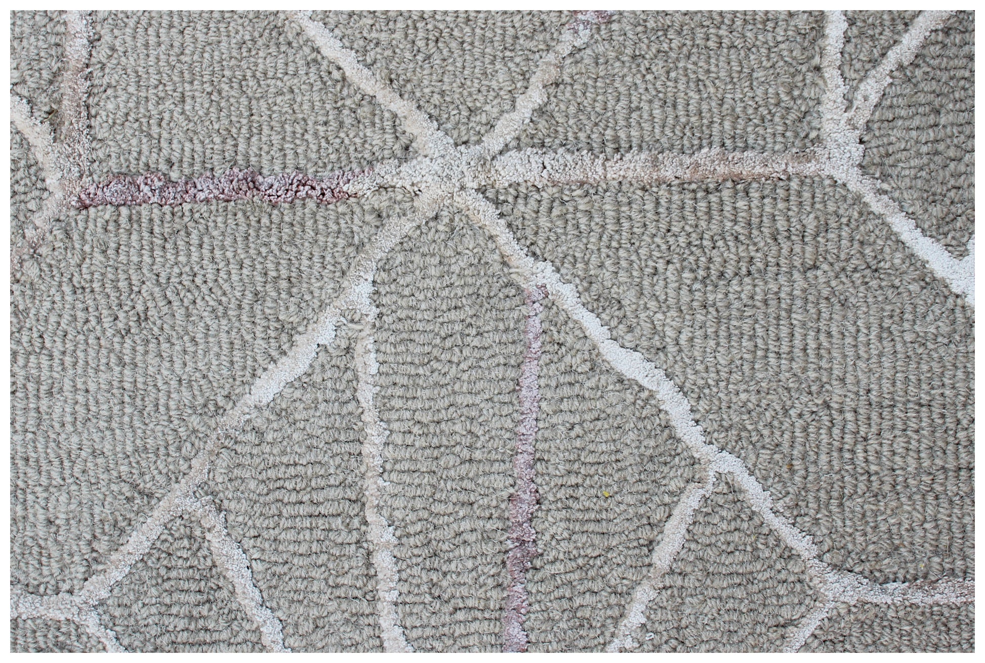 Grey Geometric Star Design Hand Tufted Wool Rug Cut Pile Contemporary 2x3 to 12x15 - Bulk Manufacturing Orders