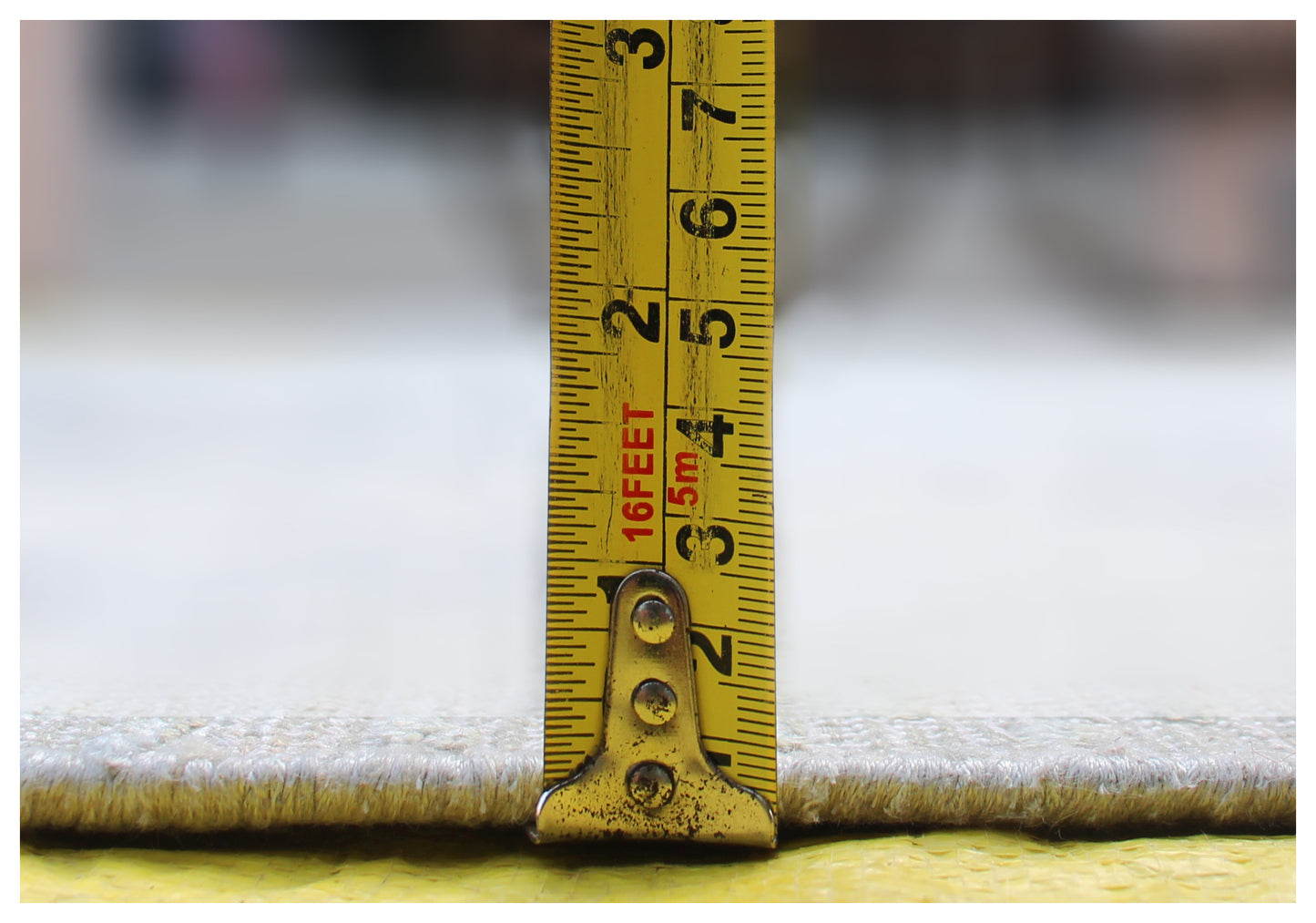 Geometric Tribal Hand Knotted Rug 7.6x9.6 - Grey Charcoal Vintage 45 KPSI Bhadohi Rugs