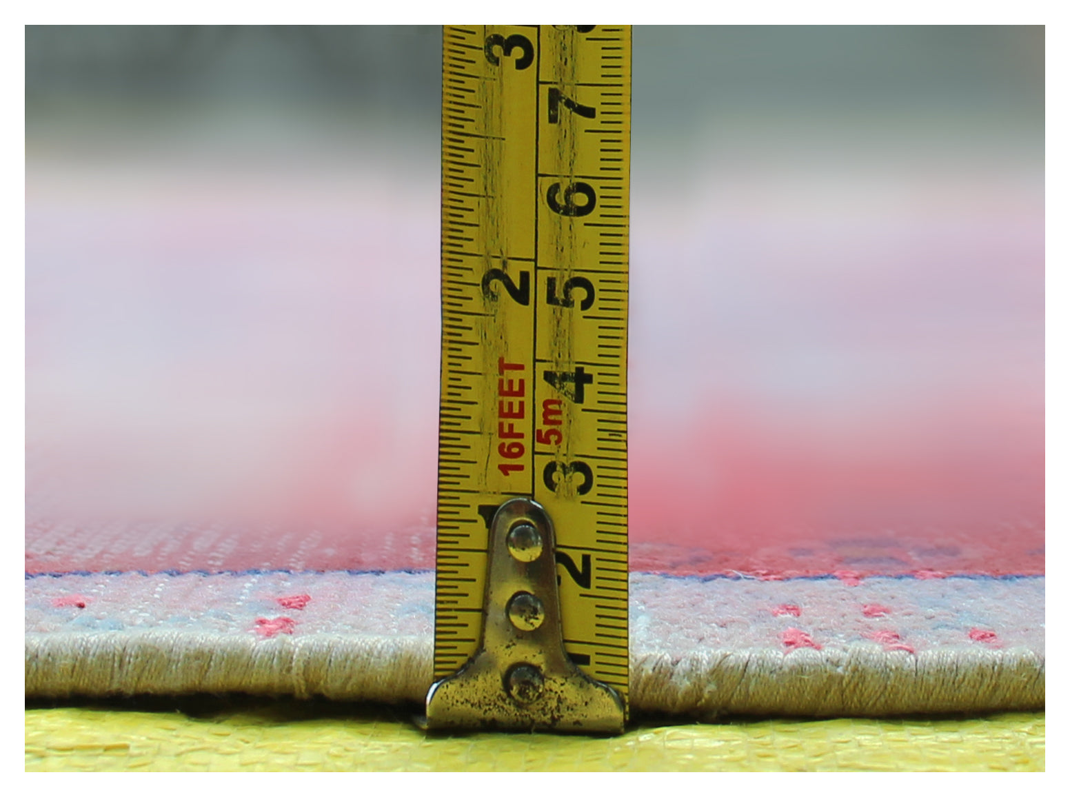 Traditional Medallion Hand Knotted Rug 8x10 - Pink Red Cream Vintage 45 KPSI Bhadohi Rugs