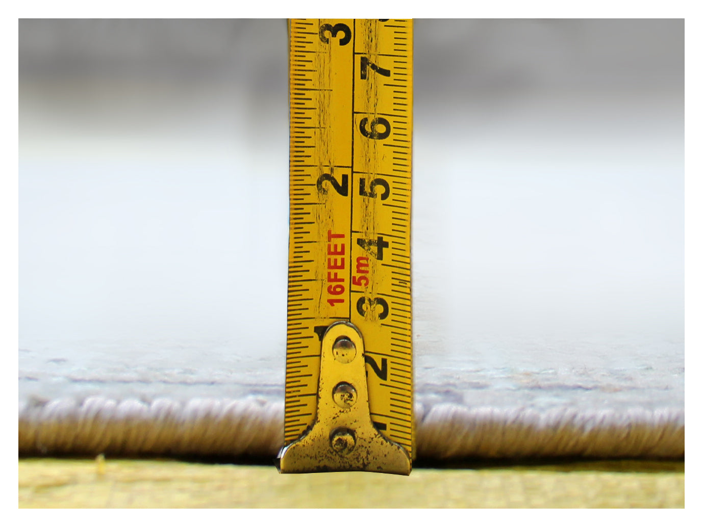 Heirloom Hand Knotted Rug 7.6x9.6 - Silver Grey Blue Vintage Medallion 45 KPSI Bhadohi Rugs