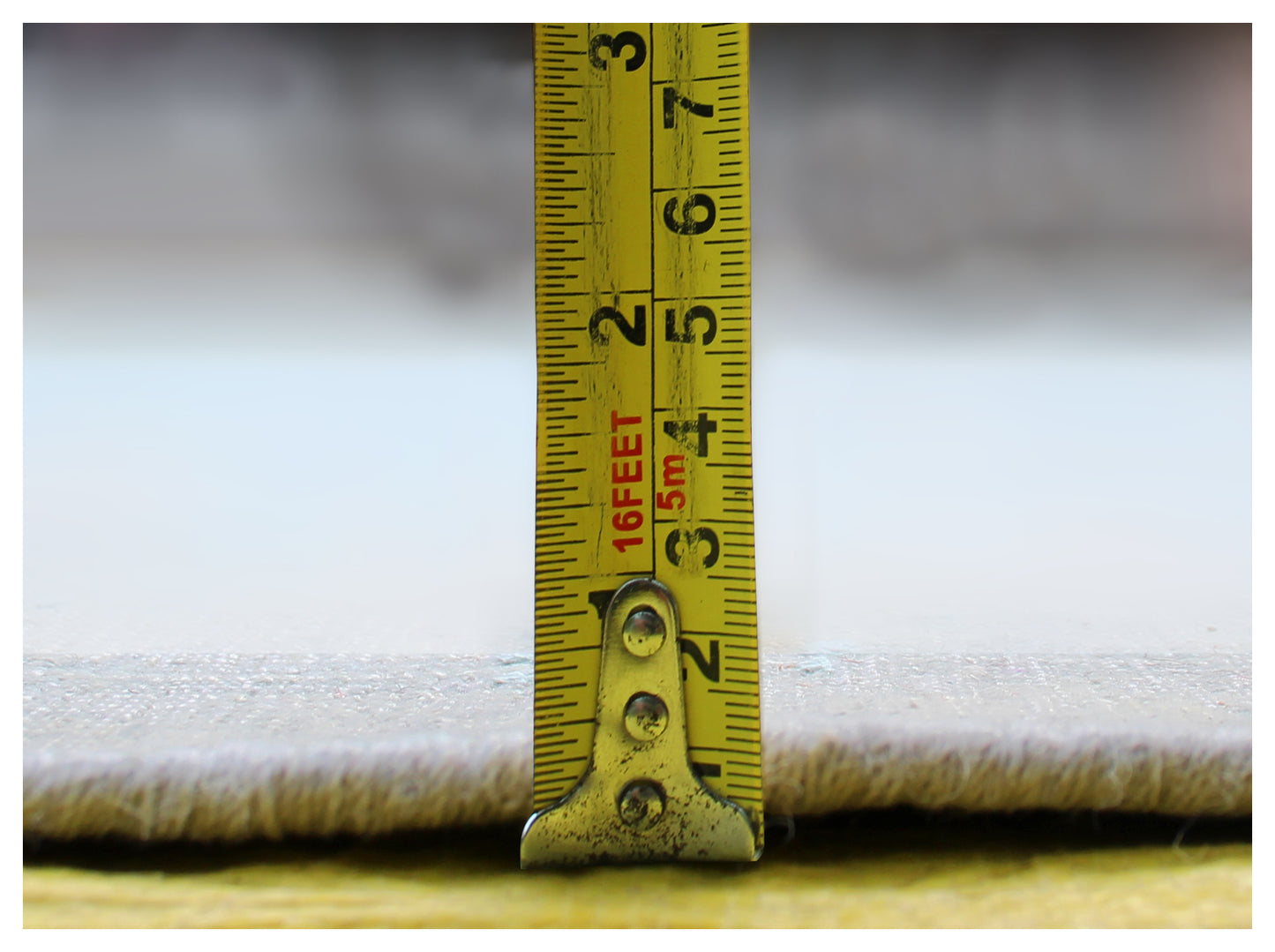 Bordered Vintage Hand Knotted Rug 8x10 - Grey Teal Beige Traditional 45 KPSI Bhadohi Rugs